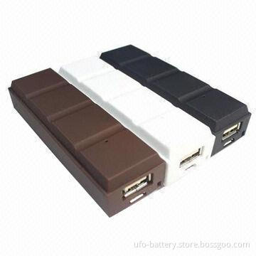 Chocolate Appearance Power Banks with 5V/1,000mAh Output, 2-3 Hours Charging Time